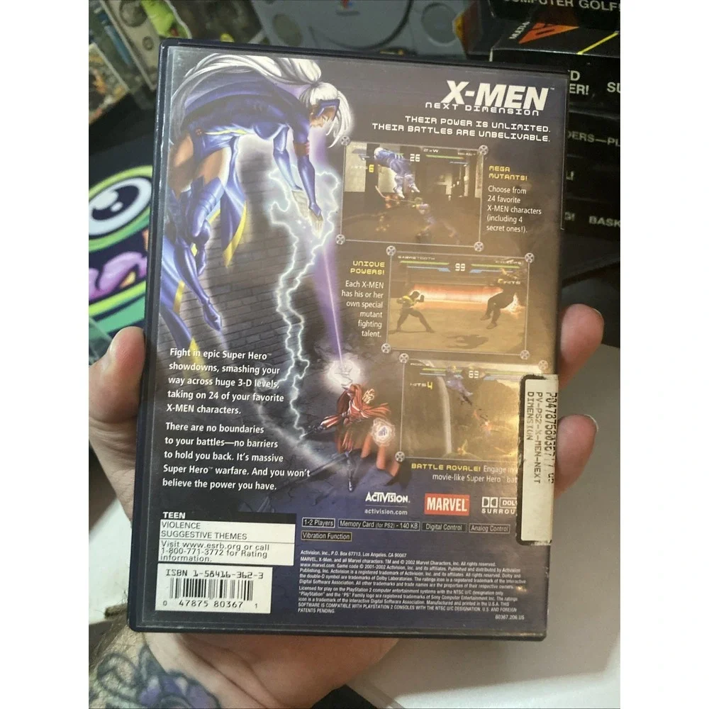 X-Men: Next Dimension (PlayStation 2) - No Manual B2